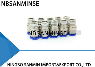Inserire pneumatico diritto maschio rotondo delle parti pneumatiche di plastica della metropolitana di POC il connettore adatto Sanmin del collegamento