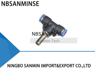 Tipo inserire pneumatico di PBJ T del connettore il montaggio del sindacato del T per la spina Sanmin dell'uguale del tubo flessibile del tubo di aria