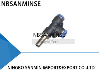 Inserire pneumatico del T di funzionamento del ramo del connettore del tubo flessibile di PDJ l'alta qualità rapida Sanmin dei montaggi dell'aria dell'One Touch