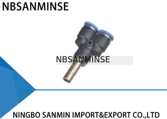 Inserire uguale pneumatico dell'One Touch del connettore del tubo del T Y di modo di PYJ 3 l'alta qualità di plastica Sanmin dei montaggi dell'aria