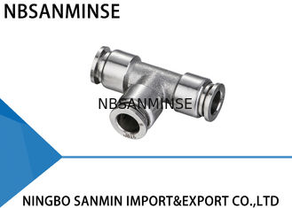 T adatto pneumatico del sindacato del commestibile dei montaggi dell'acciaio inossidabile del compressore d'aria di anticorrosivo del connettore di NBSANMINSE SSPUT