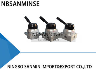 Valvola di commutazione pneumatica manuale della mano dell'elettrovalvola a solenoide del filo di G 1/4 NBSANMINSE K34R6