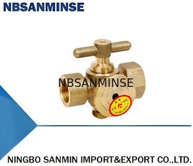 Calcolatore di pressione di ottone Valvola solenoide elettrica a tre vie