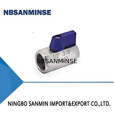 Valvola a sfera pneumatica mini da 1/4 di pollice con elettrovalvola di controllo F/F PN64