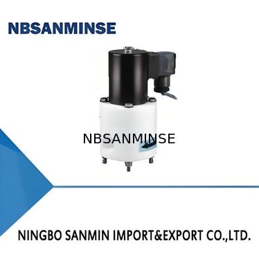Valvola elettromagnetica politetrafluoro PTFE Valvola solenoide con resistenza alla temperatura massima +120°C 0,01 ∼0,6 MPa Pressione di lavoro e resistenza alla compressione 1,2 MPa