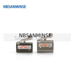 Linea bidirezionale pneumatica di automazione della valvola del rullo della valvola di regolazione di Mechnical dell'aria di modo di NBSANMINSE V2-M5 V2-1/8 2/2