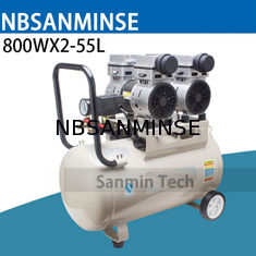 800WX2 - mini alta qualità muta ad alta pressione di applicazione AC220V della casa della lavorazione del legno di progettazione di Oilless del compressore d'aria 55L