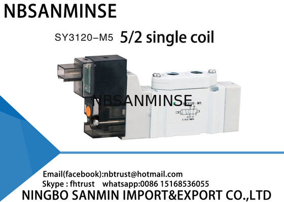 L'automazione compatta pneumatica SMC di Mini Valve dell'elettrovalvola a solenoide di SY3120 SY5120 SY7120 sostituisce AC220V DC24V