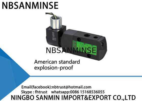 Tipo protetto contro le esplosioni pneumatico guarnizione dell'elettrovalvola a solenoide di serie NAMUR551 AISCO di NBR PUR