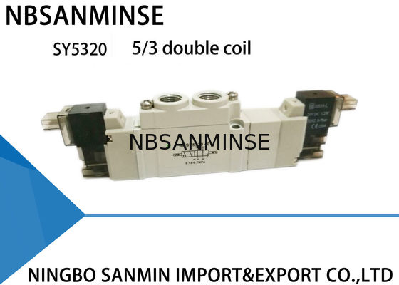 Mini posizione antipolvere pneumatica 5/2 5/3 dell'elettrovalvola a solenoide SY5000 220VAC