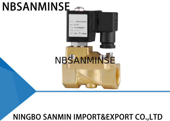 Abitudine PM elettrovalvola a solenoide d'ottone di 2/2 modi che chiude l'elettrovalvola a solenoide per gas