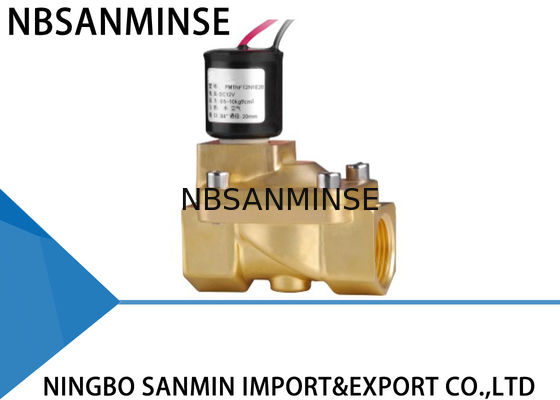 Abitudine PM elettrovalvola a solenoide d'ottone di 2/2 modi che chiude l'elettrovalvola a solenoide per gas