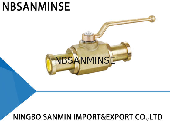 KHB KHM ha chiuso il diametro idraulico del acciaio al carbonio della valvola a sfera 16mm 20mm 25mm con la flangia di SAE