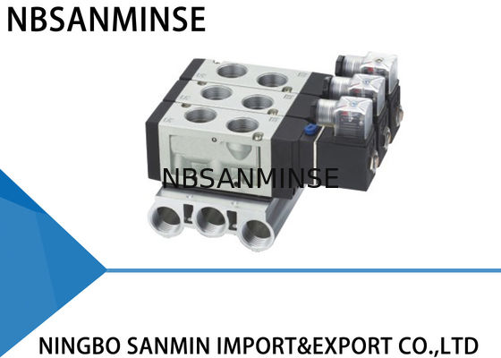 Cinque porto G3/4" tipo pilota interno della valvola pneumatica del solenoide del tubo del filo