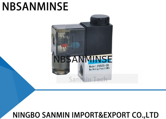 2 posizioni 1/8" 1/4" di modo 2 guarnizione materiale pneumatica dell'elettrovalvola a solenoide di dimensione del porto NBR