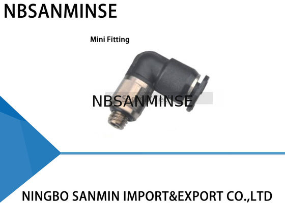 PL - One Touch del compatto di C che misura inserire pneumatico di plastica delle parti dei mini montaggi il montaggio di gomito maschio dell'aria Sanmin