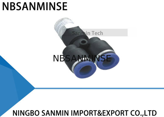 Connettore di plastica Sanmin adatto rapido del maschio Y della metropolitana pneumatica adatta di plastica di spinta di PWT