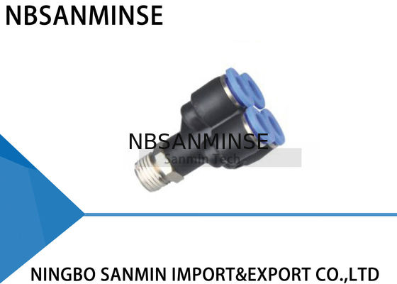 Tipo spinta dell'aria di PXT doppio Y dei montaggi del connettore 5 di modo rapido pneumatico in Sanmin unito