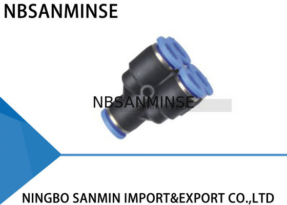 Tipo spinta dell'aria di PXG doppio Y dei montaggi del connettore 5 di modo rapido pneumatico in Sanmin adatto di plastica unito