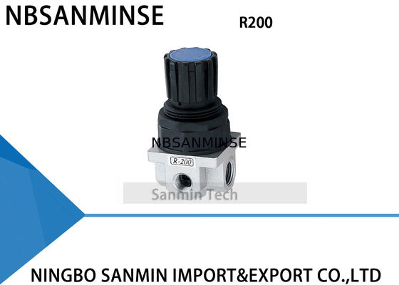 Valvola pneumatica compressa G1/4 del regolatore della mini aria della valvola del regolatore di precisione dell'aria R200