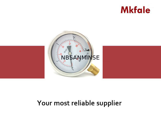 il liquido di 100mm ha riempito il manometro dell'acciaio inossidabile del manometro