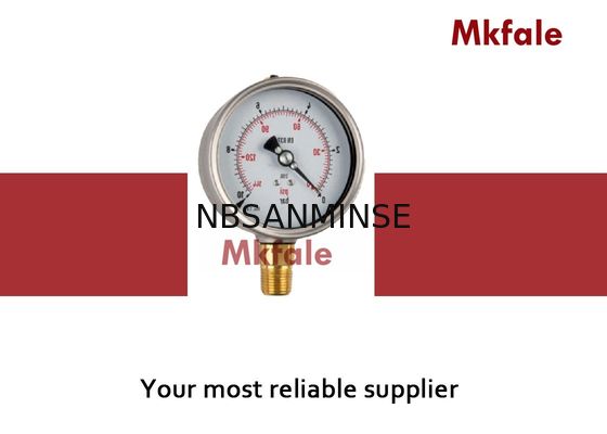 G1 / Il liquido liquido 4 G1/2 del manometro di Digital ha riempito il manometro dell'olio IP65