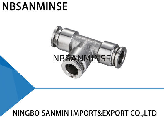 T adatto pneumatico del sindacato del commestibile dei montaggi dell'acciaio inossidabile del compressore d'aria di anticorrosivo del connettore di NBSANMINSE SSPUT