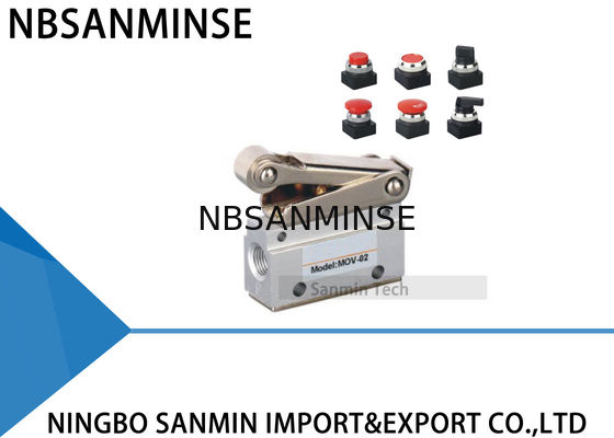 MOVIMENTI di NBSANMINSE 1/8 di valvola per aria meccanica del comando manuale pneumatico della valvola di serie del filo di G
