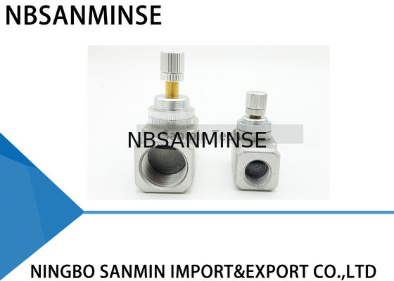 NBSANMINSE CON RIFERIMENTO al filo 1/8 di G della valvola di regolazione di capacità di flusso 1/4 3/8 di valvola di regolazione di tipo corrente dell'aria pneumatica 1/2