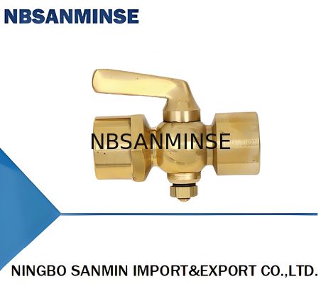 305-DN6 305-DN10 305-DN15 Tappo Manometro a Doppia Testa in Rame con Superficie di Tenuta in Ottone