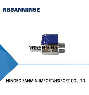 Valvola a sfera 1/8'' 1/4'' 3/8'' 1/2'' 3/4'' pollici Mini valvola pneumatica per aria M/M ss304 ss316