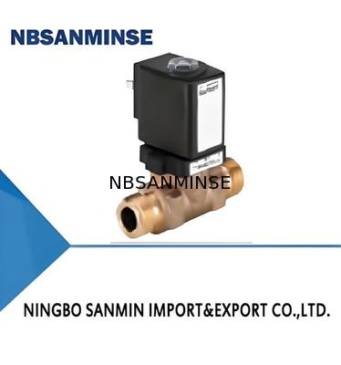 Valvola di diaframma a 2/2-way servoassistita con materiale in acciaio e valvola solenoide in ottone