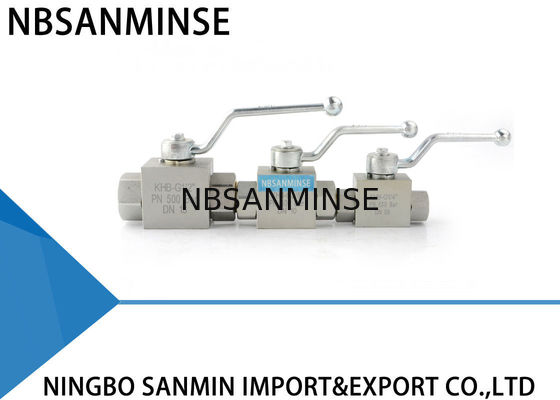 Industria manuale standard della valvola a sfera del NPT G fuori dal materiale del acciaio al carbonio della valvola