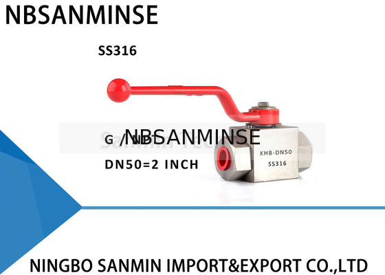 Valvola a sfera idraulica ad alta pressione KHB-G1/8 1/4 dell'acciaio inossidabile 3/8 1/2 anti di progettazione SS304 SS316 di corrosione