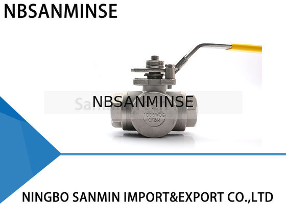 3 il petrolio a 1 pollici dell'acciaio inossidabile SS316 del WOG 1000psi CF8M3K-1 della valvola a sfera ad alta pressione idraulica di modo ed il tubo di gas allineano
