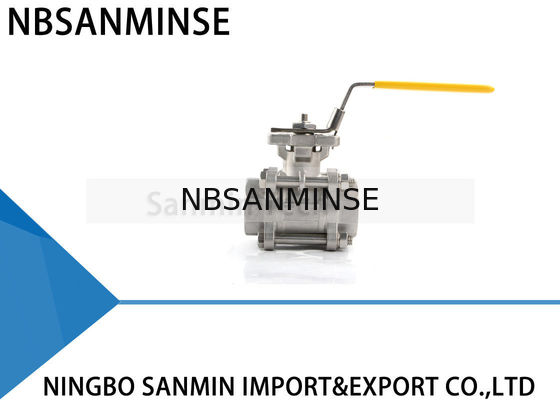 Linea ad alta pressione idraulica a 1 pollici applicazione della tubatura dell'acqua del gas di olio dell'acciaio inossidabile SS316 del WOG della valvola a sfera 1000psi di CF8M