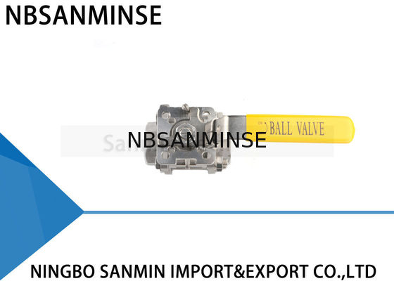 Linea ad alta pressione idraulica a 1 pollici applicazione della tubatura dell'acqua del gas di olio dell'acciaio inossidabile SS316 del WOG della valvola a sfera 1000psi di CF8M