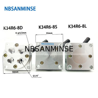 Filo manuale pneumatico meccanico di G 1/4 della valvola della valvola del disegno della valvola di commutazione della mano di NBSANMINSE K34R6 G1/4»