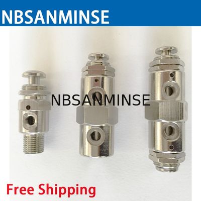 Alta qualità meccanica della valvola pneumatica della valvola della valvola M5 G 1/8 del cambiamento di NBSANMINSE 2P 31P 3P 41P 4P 4PP mini