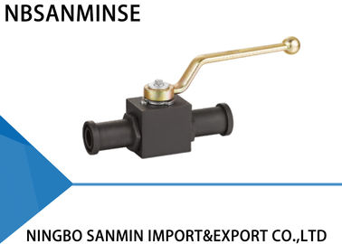 KHB KHM ha chiuso il diametro idraulico del acciaio al carbonio della valvola a sfera 16mm 20mm 25mm con la flangia di SAE