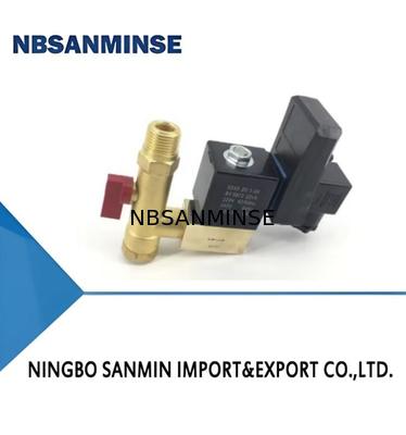 SR-G-15 4Mpa G 1/2 Solenoide ad alta pressione per valvole di scarico elettroniche Compressore d'aria Valvola di ottone Solenoide scaricatore NBSANMINSE